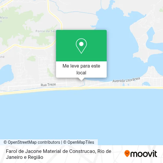 Farol de Jacone Material de Construcao mapa