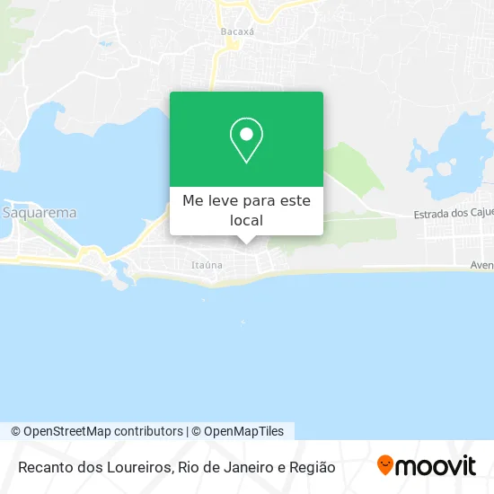 Recanto dos Loureiros mapa