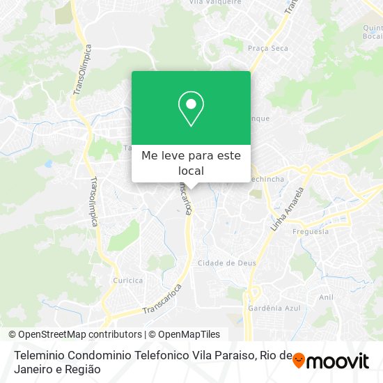 Teleminio Condominio Telefonico Vila Paraiso mapa