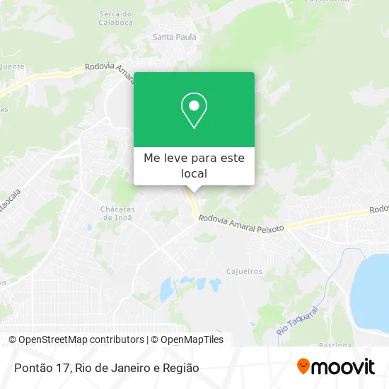 Pontão 17 mapa