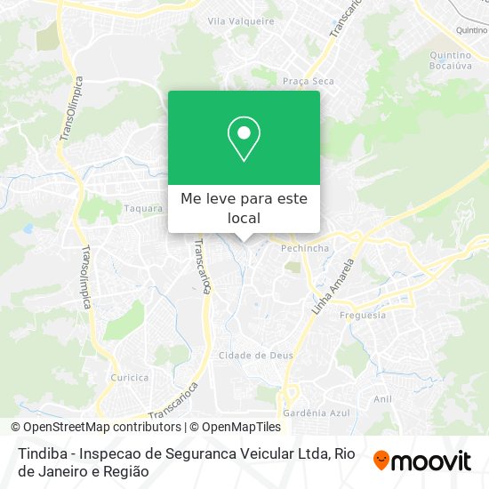 Tindiba - Inspecao de Seguranca Veicular Ltda mapa