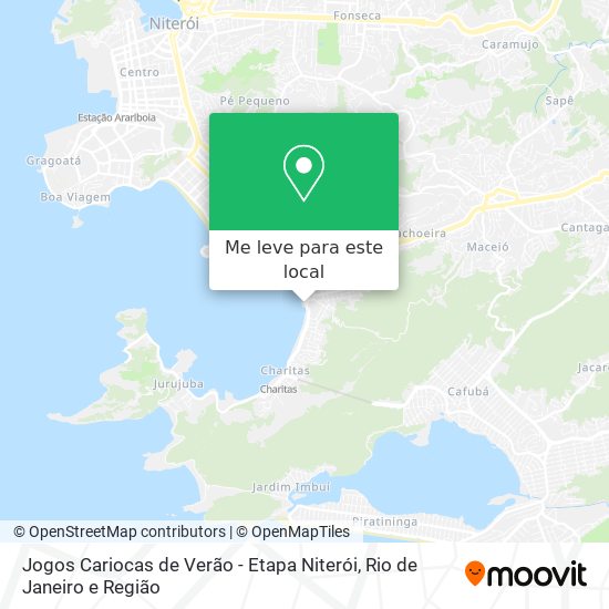 Jogos Cariocas de Verão - Etapa Niterói mapa