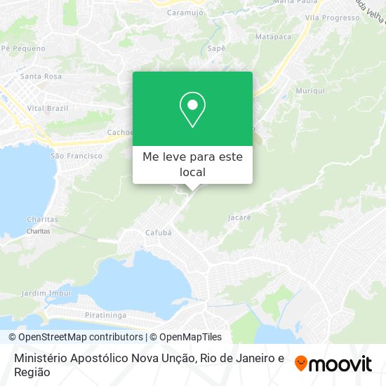 Ministério Apostólico Nova Unção mapa