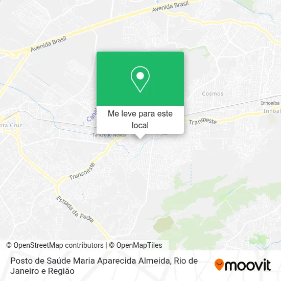 Posto de Saúde Maria Aparecida Almeida mapa