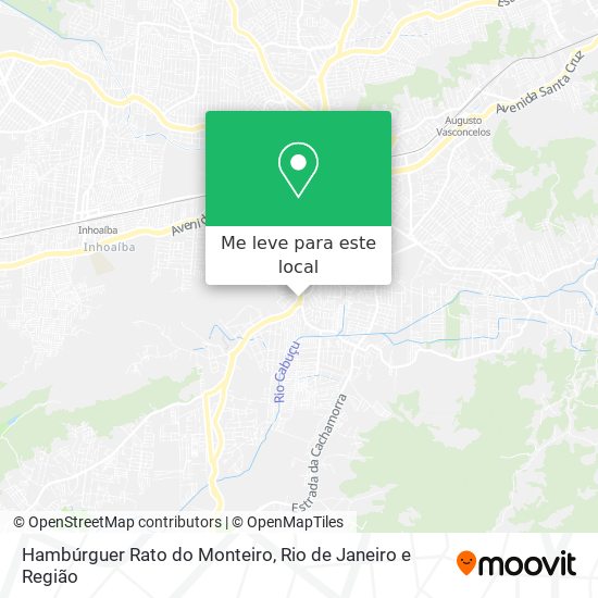 Hambúrguer Rato do Monteiro mapa