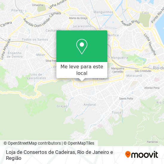 Loja de Consertos de Cadeiras mapa