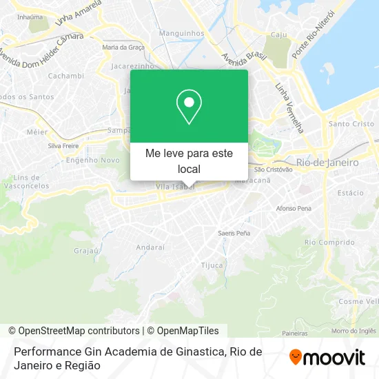 Performance Gin Academia de Ginastica mapa
