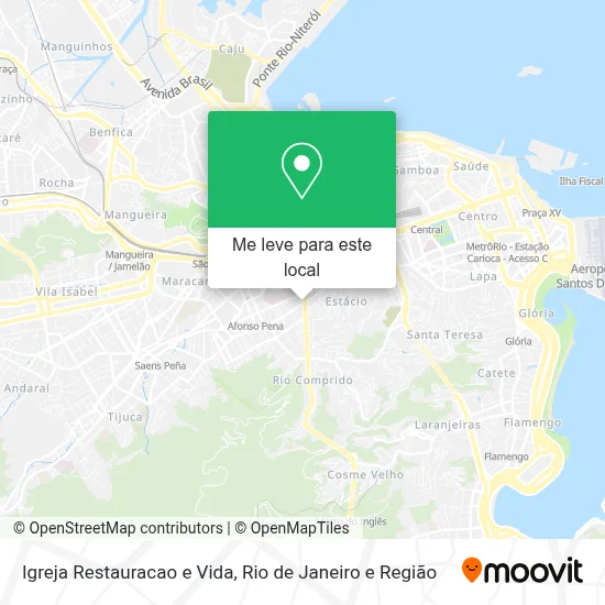 Igreja Restauracao e Vida mapa