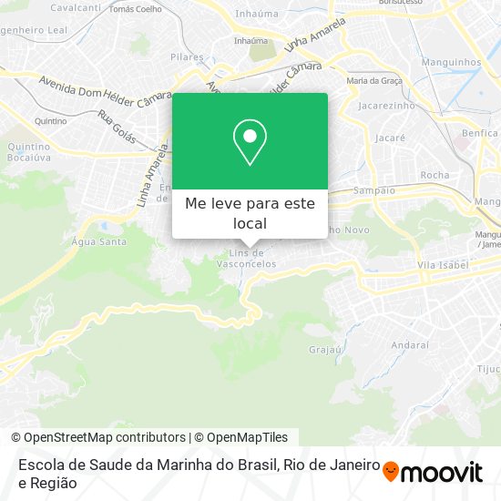 Escola de Saude da Marinha do Brasil mapa