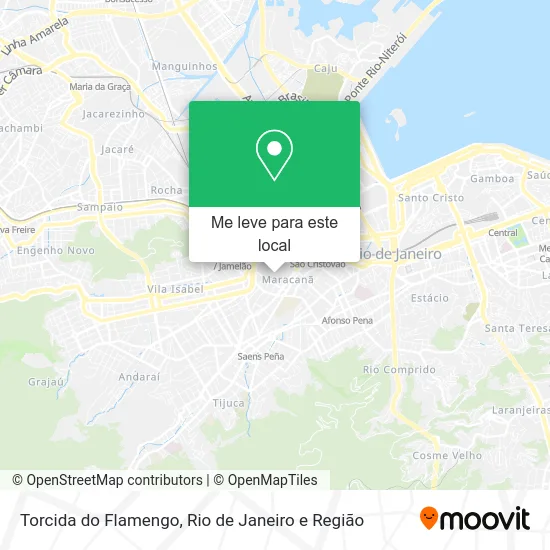 Torcida do Flamengo mapa