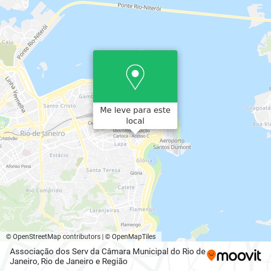 Associação dos Serv da Câmara Municipal do Rio de Janeiro mapa