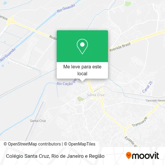 Colégio Santa Cruz mapa