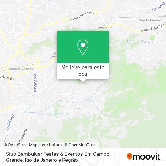 Sítio Bambuluar Festas & Eventos Em Campo Grande mapa