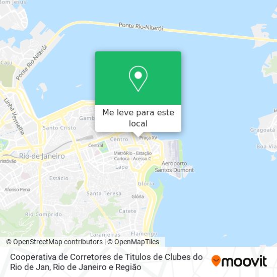 Cooperativa de Corretores de Titulos de Clubes do Rio de Jan mapa