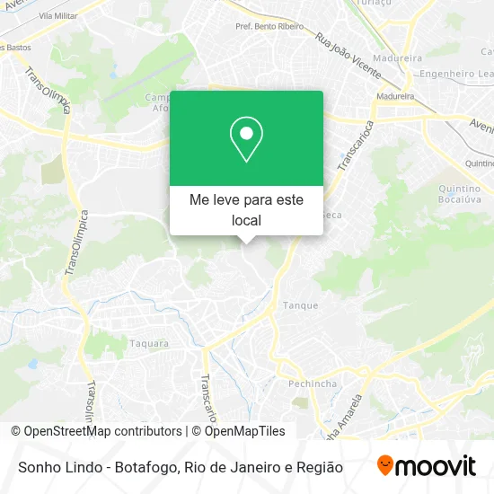 Sonho Lindo - Botafogo mapa