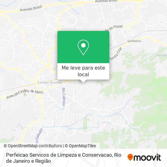 Perfeicao Servicos de Limpeza e Conservacao mapa