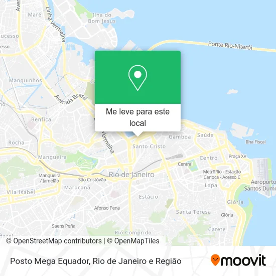 Posto Mega Equador mapa