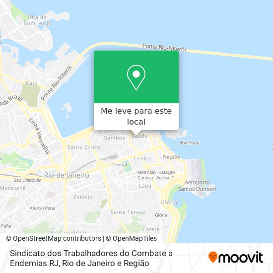 Sindicato dos Trabalhadores do Combate a Endemias RJ mapa