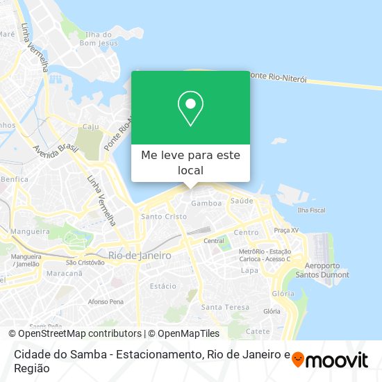 Cidade do Samba - Estacionamento mapa