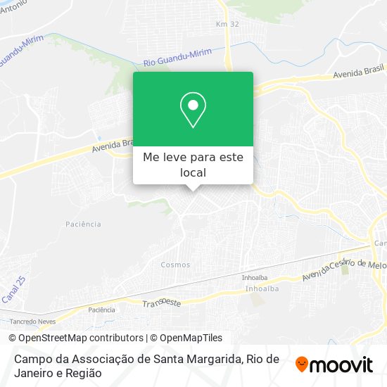 Campo da Associação de Santa Margarida mapa