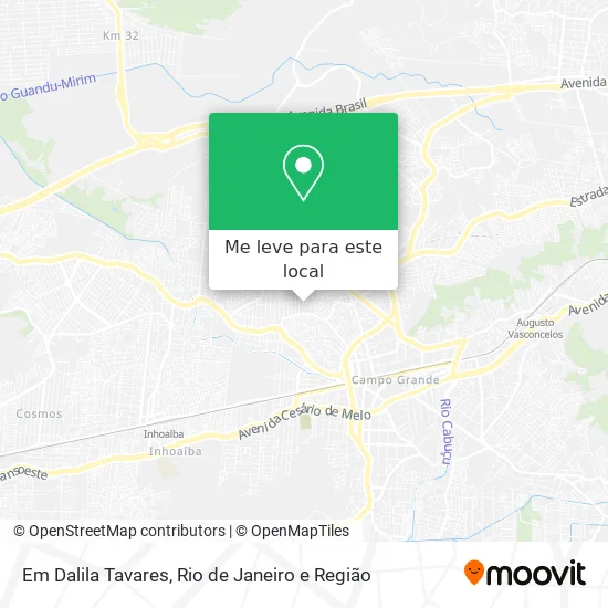 Em Dalila Tavares mapa
