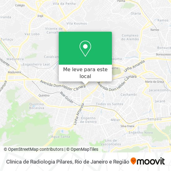 Clínica de Radiologia Pilares mapa