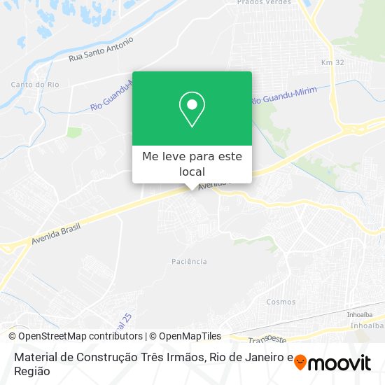 Material de Construção Três Irmãos mapa