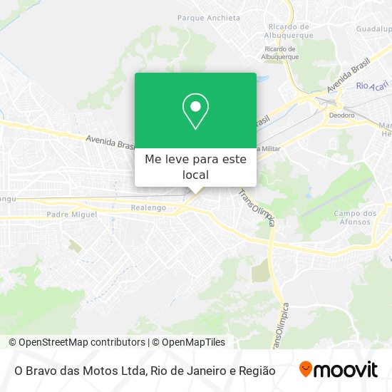 O Bravo das Motos Ltda mapa