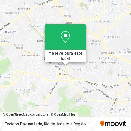 Tecidos Pavuna Ltda mapa