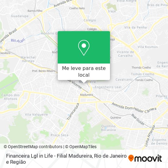 Financeira Lgl in Life - Filial Madureira mapa