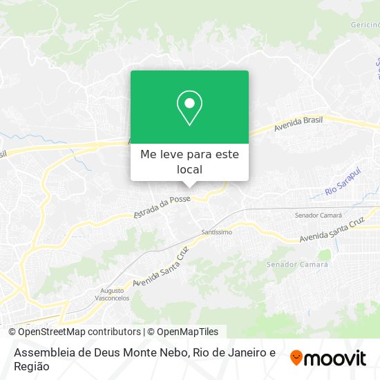 Assembleia de Deus Monte Nebo mapa