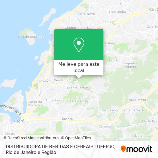 DISTRIBUIDORA DE BEBIDAS E CEREAIS LUFERJO mapa