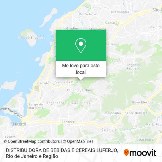 DISTRIBUIDORA DE BEBIDAS E CEREAIS LUFERJO mapa