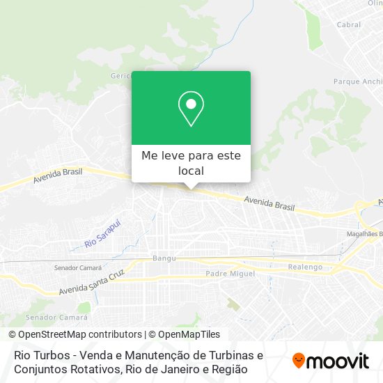 Rio Turbos - Venda e Manutenção de Turbinas e Conjuntos Rotativos mapa