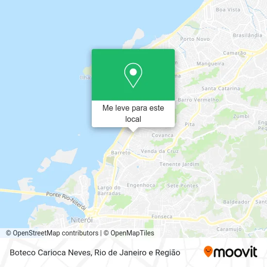 Boteco Carioca Neves mapa