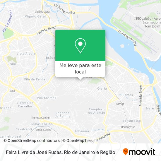 Feira Livre da José Rucas mapa