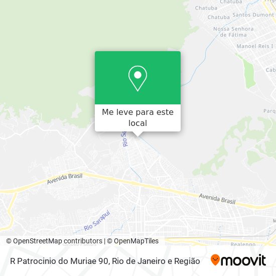 R Patrocinio do Muriae 90 mapa