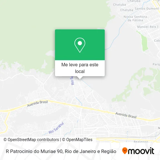 R Patrocinio do Muriae 90 mapa