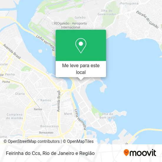 Feirinha do Ccs mapa