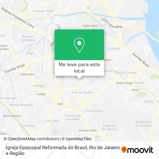 Igreja Episcopal Reformada do Brasil mapa