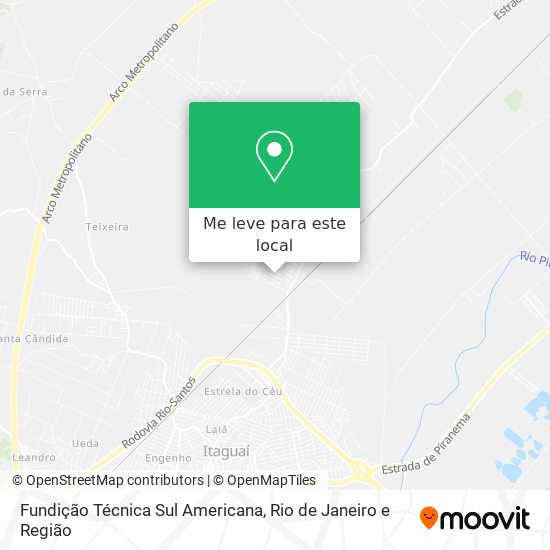 Fundição Técnica Sul Americana mapa