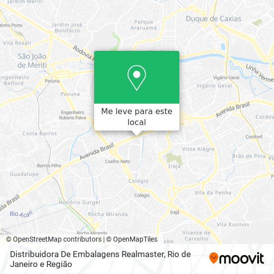 Distribuidora De Embalagens Realmaster mapa