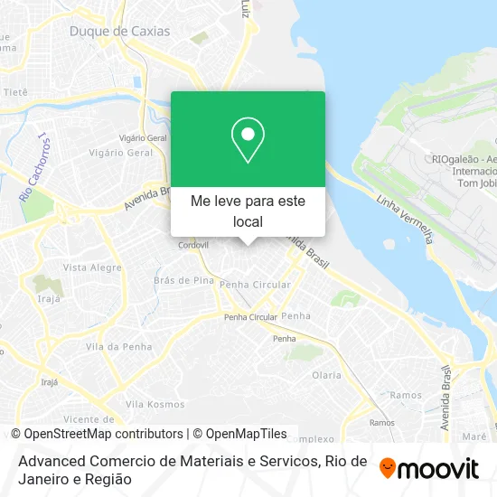 Advanced Comercio de Materiais e Servicos mapa