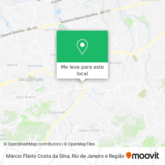 Márcio Flávio Costa da Silva mapa