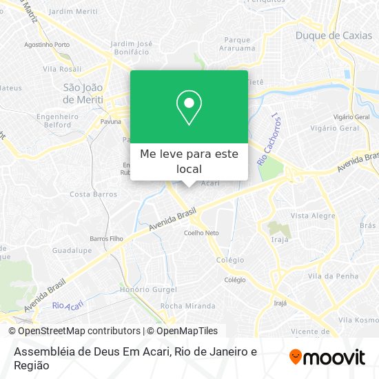 Assembléia de Deus Em Acari mapa