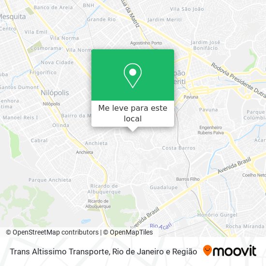 Trans Altissimo Transporte mapa