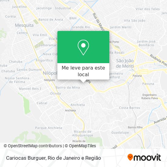 Cariocas Burguer mapa
