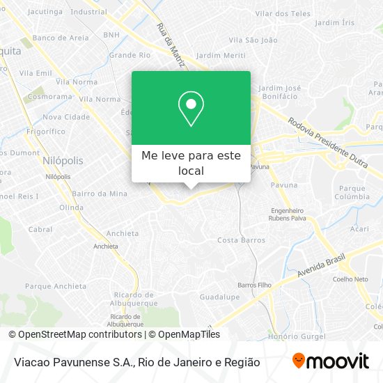 Viacao Pavunense S.A. mapa