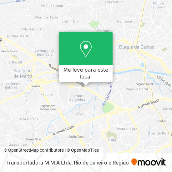 Transportadora M.M.A Ltda mapa