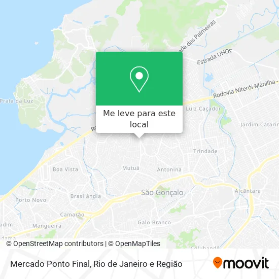 Mercado Ponto Final mapa
